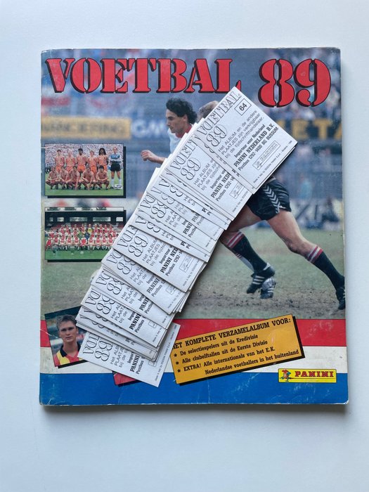 Panini - Voetbal 89 - Complete Album - de Wolf, Gullit, Blind, van t Schip, Van Basten, Kieft, Romario, Koeman + 42 Loose stickers