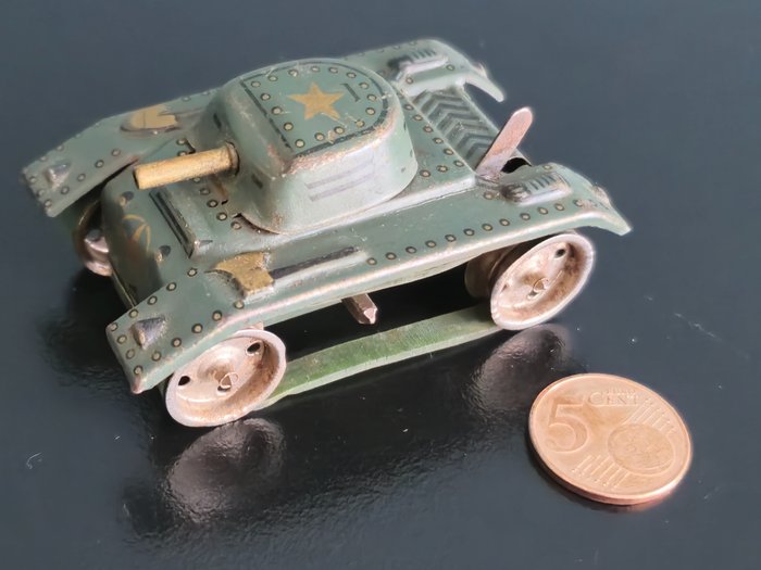 Gama - 发条锡制玩具 便士玩具坦克 - 1940-1949 - 德国