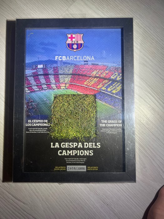 FC Barcelona - 2015 - Spel Gebruikt grasveld uit Camp Nou 