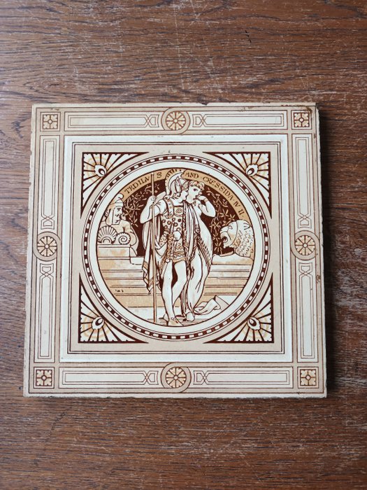 瓷磚 (1) - 莎士比亞 - minton's - john moyr smith - 藝術裝飾 - 1850-1900 