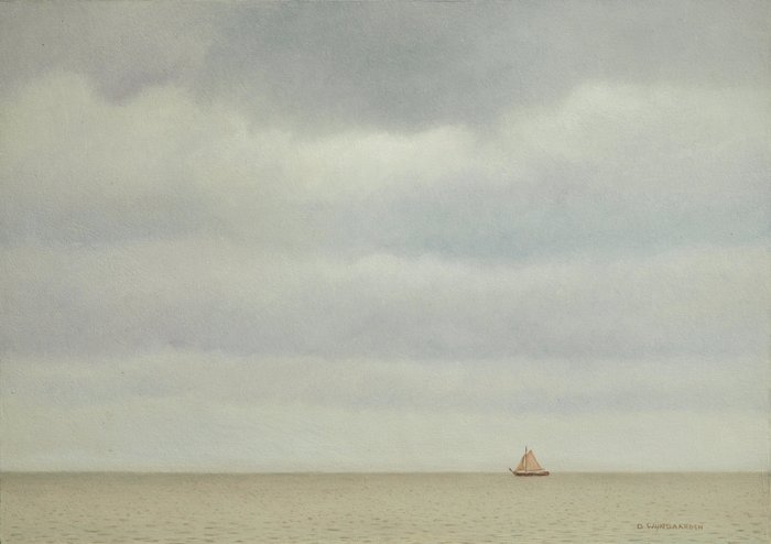 Gerrit Wijngaarden (1963) - plein-air studie ijsselmeer bij Hindeloopen