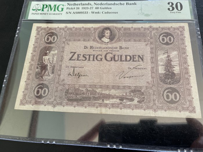 Ολλανδία. - 60 Gulden 1927 - Pick 38