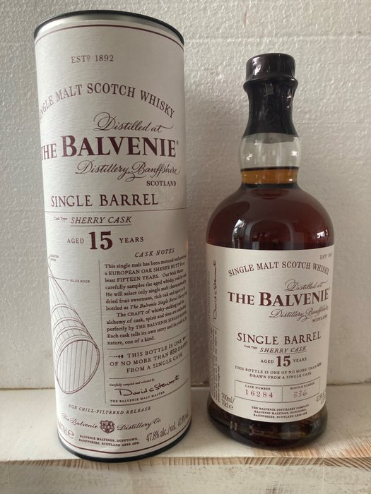 Balvenie 15 years old Single Barrel Sherry Cask no. 16284 - Original bottling - 70cl