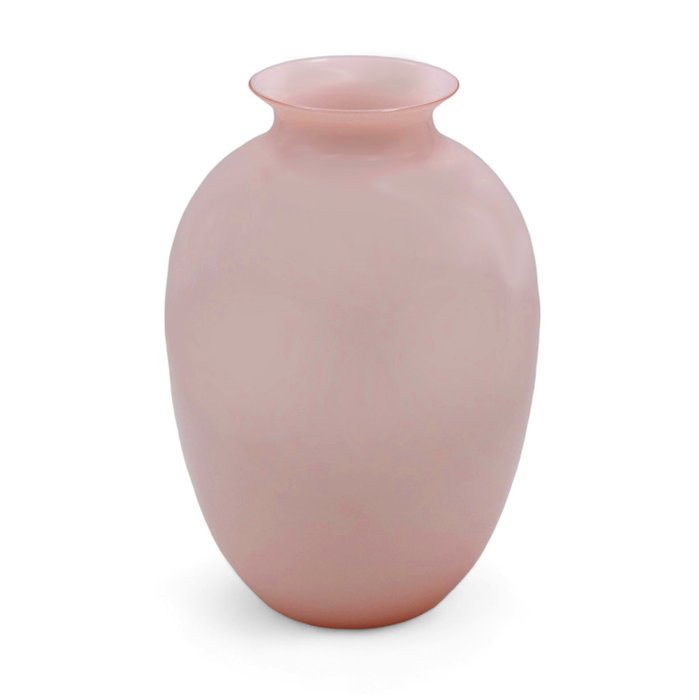 Veart Venezia - Vase -  „Frühling am Meer“ Handgefertigt – 1970er Jahre  - Rosafarbenes Opalglas
