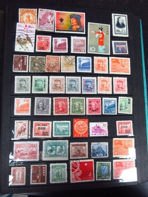 Mundo  - Incluindo a China, coleção de selos