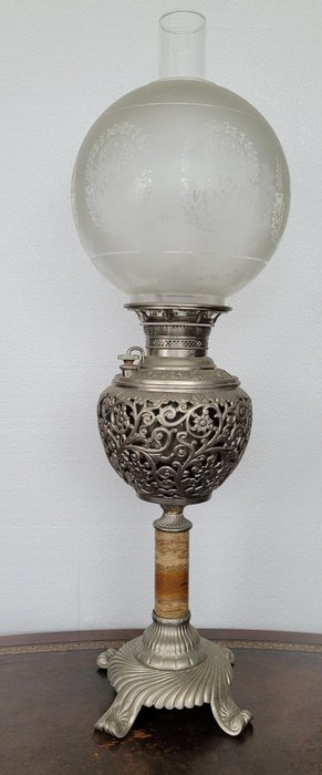 C.H. McKenney & Co - Kerozin lámpa - Vas és üveg
