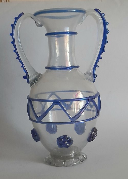 Váza -  amfora  - irizáló üveg