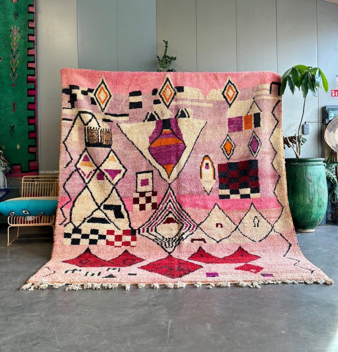 Grande tapete marroquino Boho Chic de lã - Tapete - 260 cm - 315 cm