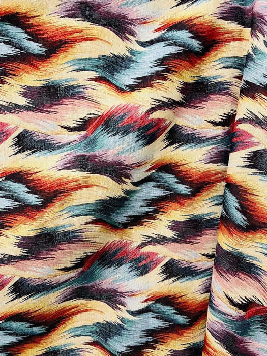 5.00 x 1.40 meters !!! Elegant multicolored gobelin fabric - Tessuto per tappezzeria