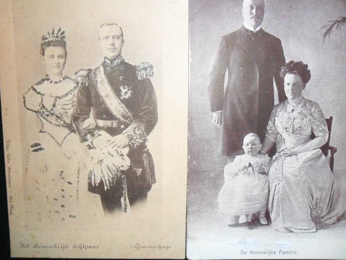 Holandia - Rodzina królewska - Pocztówka (378) - 1901-2001