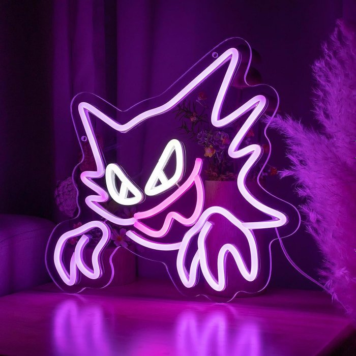 Enseigne lumineuse - Pokémon de style néon à LED - Plastique, néon