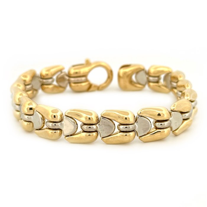 Chimento - 29 gr - 20 cm - 18 Kt - Bracelet - 18 kt. White gold, Yellow gold