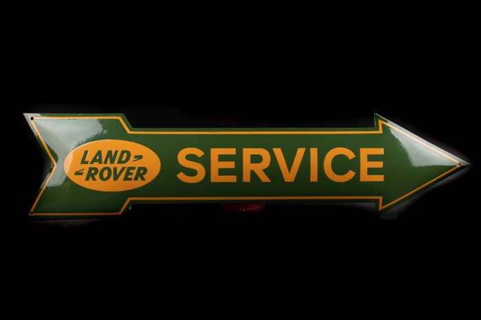 Emailleschild - XXL LAND ROVER-Service; 700mm!; Emaille! - Emaille
