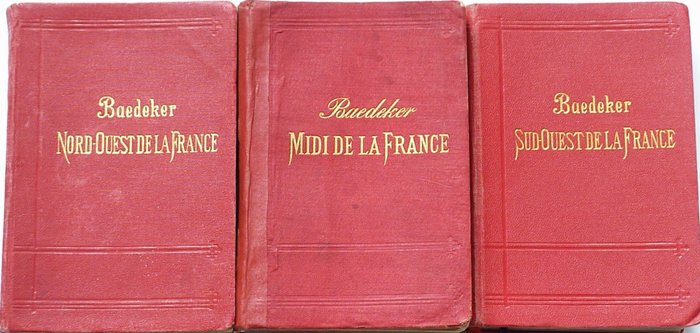 K. Baedeker - Baedeker's Nord-Ouest de La France / Midi de La France / Sud-Ouest de La France - 1886-1908