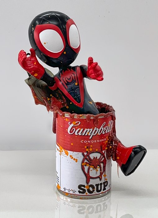 Alvin Silvrants (1979) - Spiderman Miles Morales Campbell’s soup - After Andy Warhol