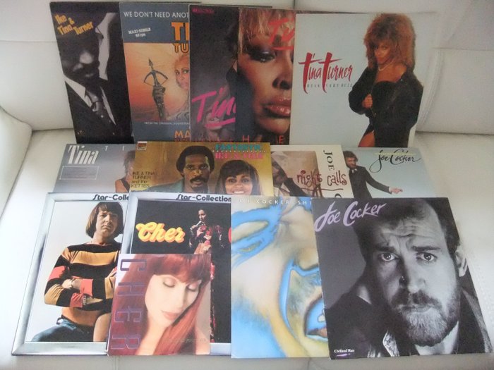 Joe Cocker, Tina Turner & Related, sonny & Cher - Flere titler - LP - Ulike avtrykk (se beskrivelse) - 1972