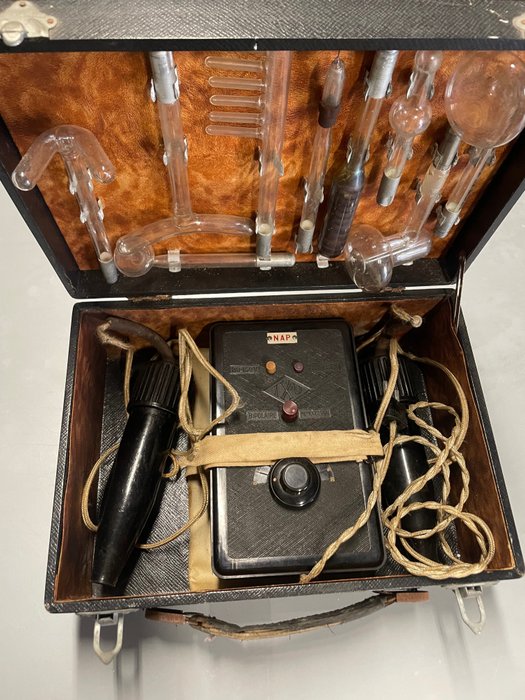 Antique Medical violet ray capacitor - Orvosi műszer - Bakelit