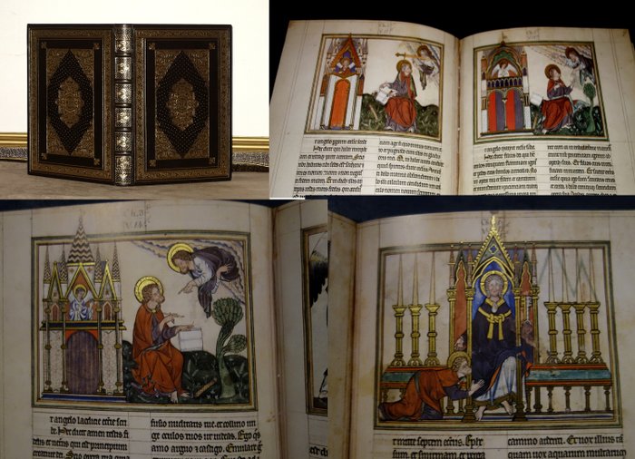 Apocalipsis de Jean, Facsímil - manuscrito, códice; Club de Livre, Paris - Apokalypse von Douce - 1275