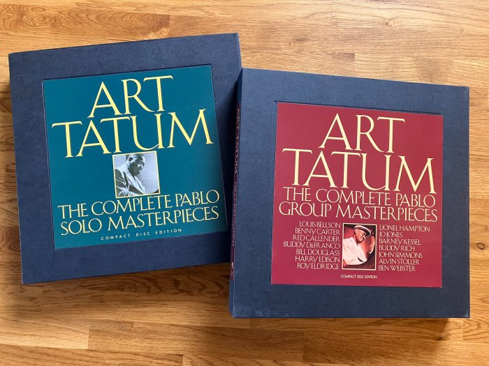 Art Tatum - The Complete Pablo Group Masterpieces & The Complete Pablo Solo Masterpieces - Vários títulos - Disco de vinil - Conjunto de caixas - 1991