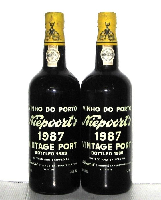 1987 Niepoort's - Oporto Vintage Port - 2 Bottles (0.75L)
