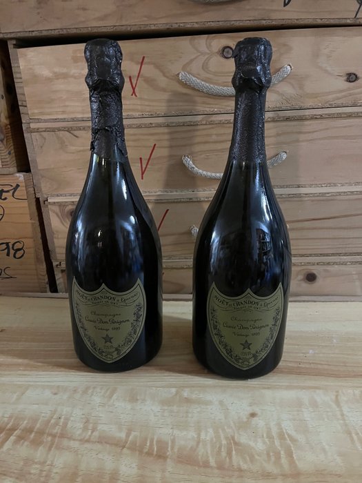 1995 Dom Pérignon - 香檳 Brut - 2 瓶 (0.75L)