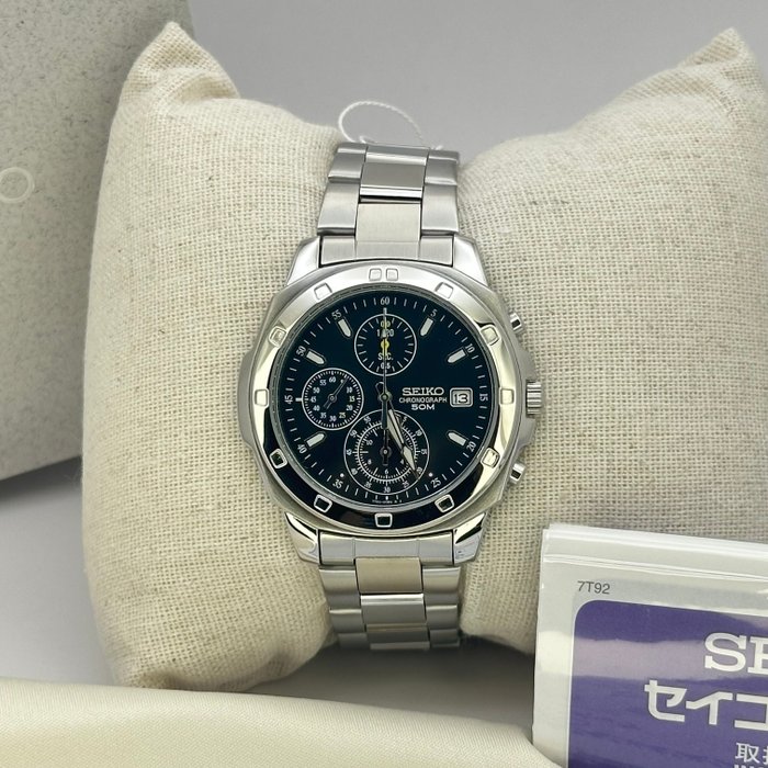 Seiko - 沒有保留價 - 男士 - 計時碼錶深綠色錶盤 - 7T92-0CA0 - 2011 年至今