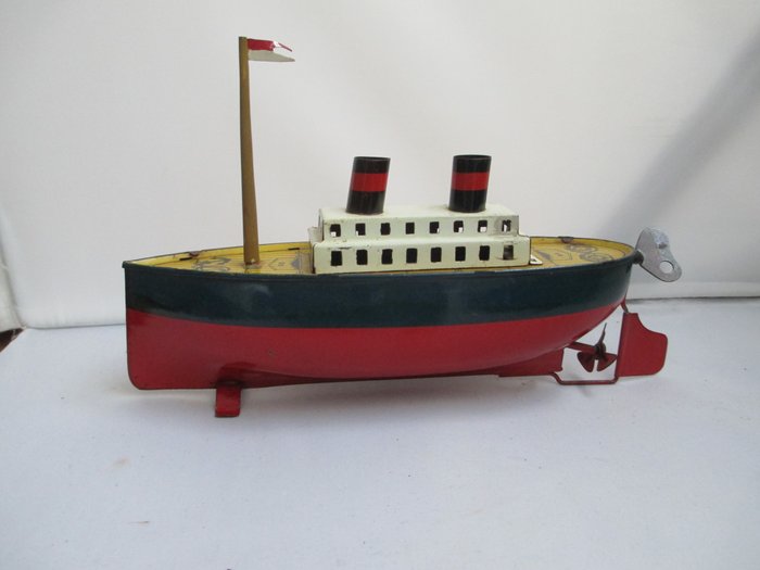 Arnold - 发条锡制玩具 锡船 - 1930-1939 - 德国