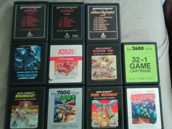 Atari - 2600 VCS - Videospill kassett (11) - Uten original eske