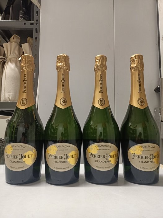 , Perrier-Jouët, Grand Brut - Champagne Brut - 4 Bottles (0.75L)