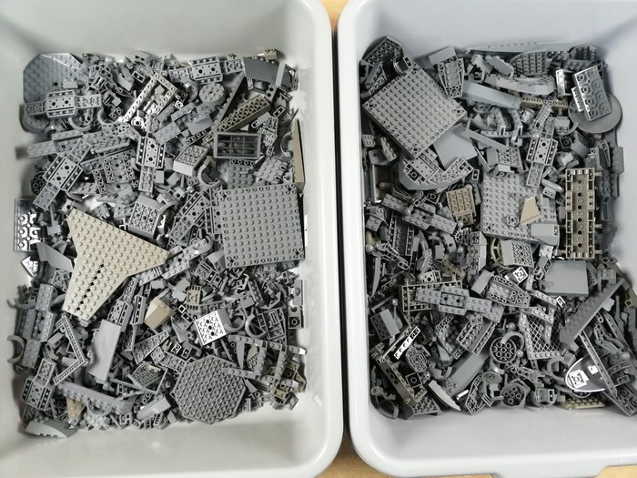 Lego - geen serie - Partij van 2,0 kg donkergrijze onderdelen - 2000-2010