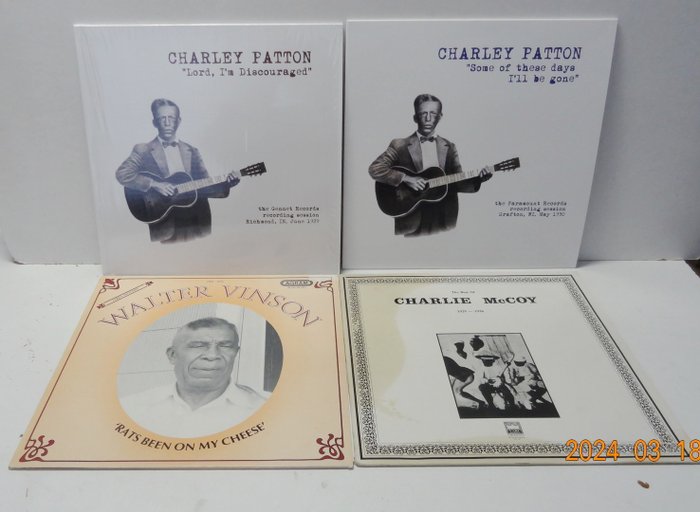 Charley Patton, Charley McCoy, Walter Vinson. - Early Countyblues - LP - 1978