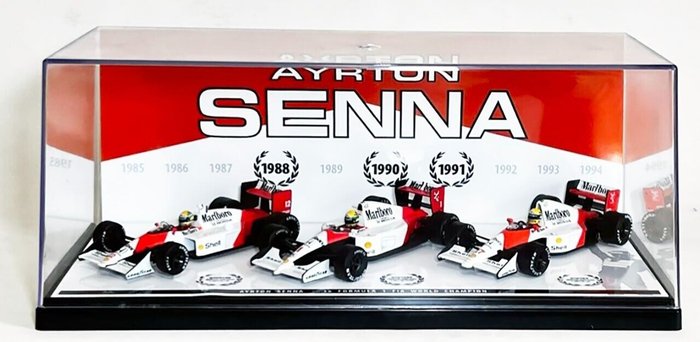 LCD Models Brasil 1:43 - 1 - 模型運動車 - Ayrton Senna - 3x World Champion