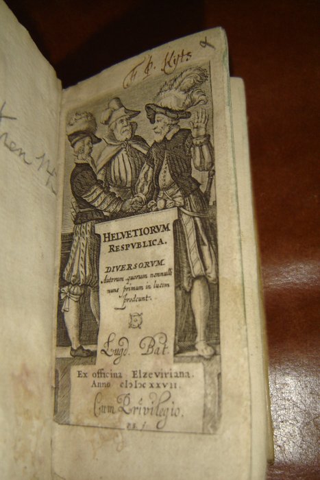 [Josias Simler] - Helvetiorum respublica diversorum autorem quorum nonnulli nunc primum in lucem prodeunt - 1627