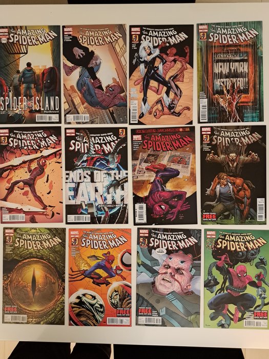 Amazing Spider-Man 673,675/679,682,688,689,691,697/699 - Amazing spiderman 12 comics NM - 12 Comic - First edition