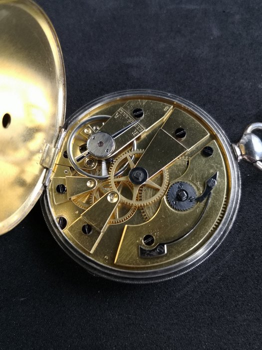 Duatre - Cylindre escappement - silver dial - Extra slim - 1850-1900