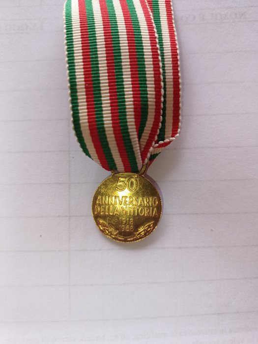 義大利 - 獎牌 - Italia Medaglia Commemorativa 50 Anniversario Vittoria 1918 1968 - 1968