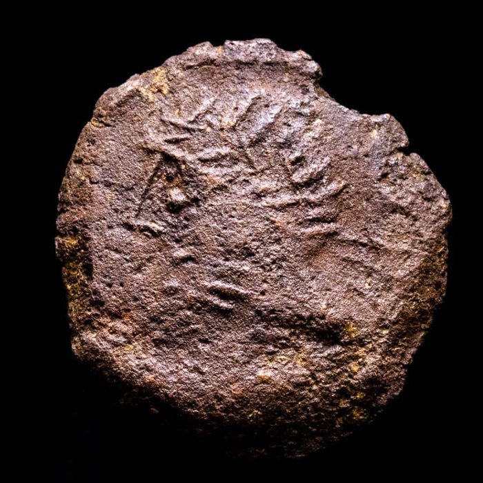 羅馬共和國. anonymous. Semis imitative issue minted in Hispania from the official series from Rome mint. 200 - 150 BC.
