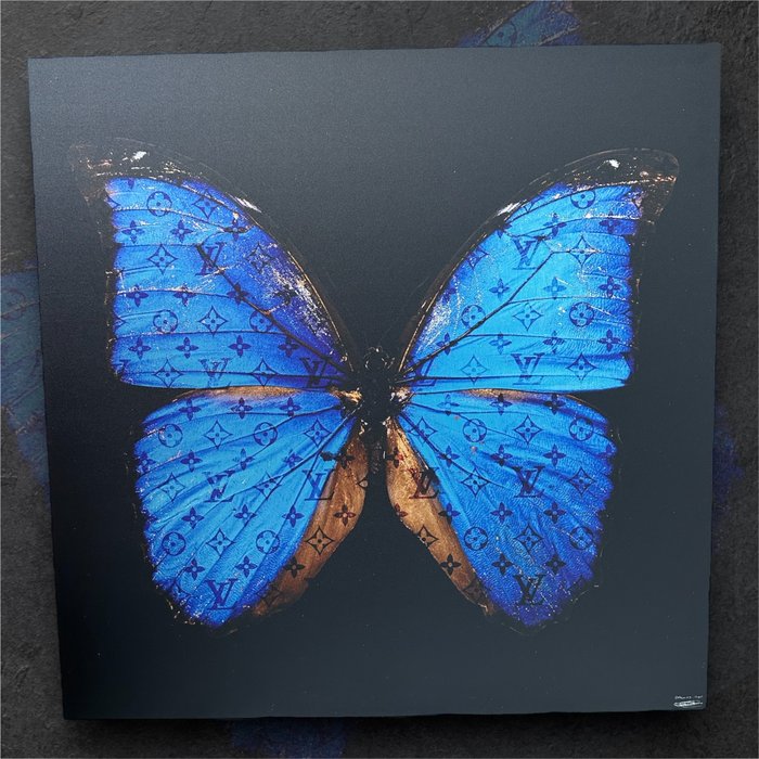 DALUXE ART - LV butterfly Blue
