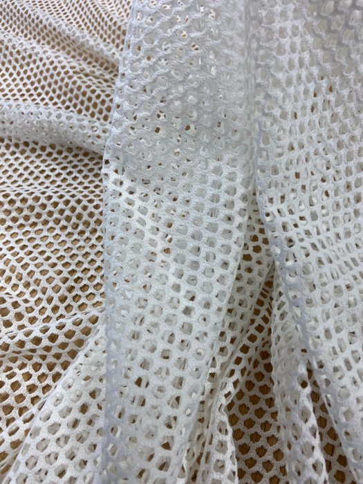 白色網狀窗簾布無保留 - 紡織品 - 650 cm - 150 cm