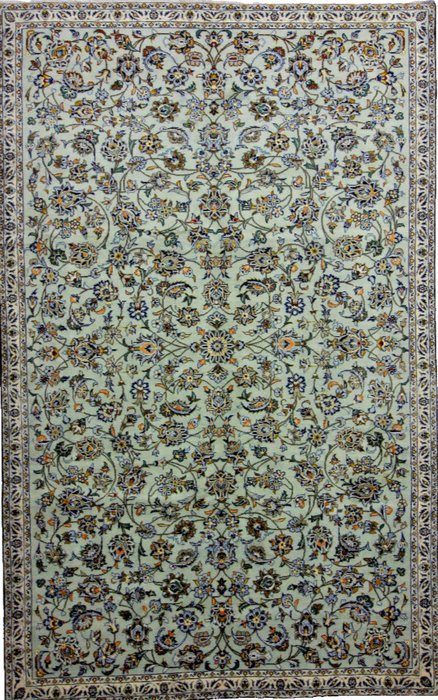 Lã de cortiça fina Kashan como nova - Tapete - 295 cm - 185 cm