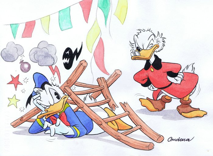Cardona - 1 Watercolour - Donald Duck