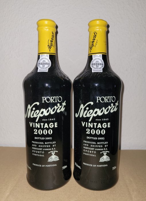 2000 Niepoort - Oporto Vintage Port - 2 Botellas (0,75 L)