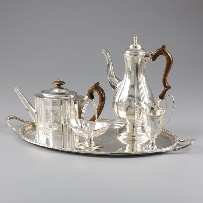 Mappin & Webb (Pronkstuk) - Kávé- és tea szervírozás (5) - .925 ezüst