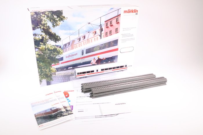 Märklin H0 - 78792 - Conjunto de vagones de tren de pasajeros a escala (1) - Paquete complementario "Plato restaurante" ICE - DB