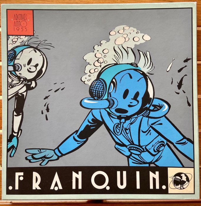 Franquin, André - 1 Portafoglio - Spirou et Fantasio - Le Repaire de la Murène - Collection J.A.S. - 1987