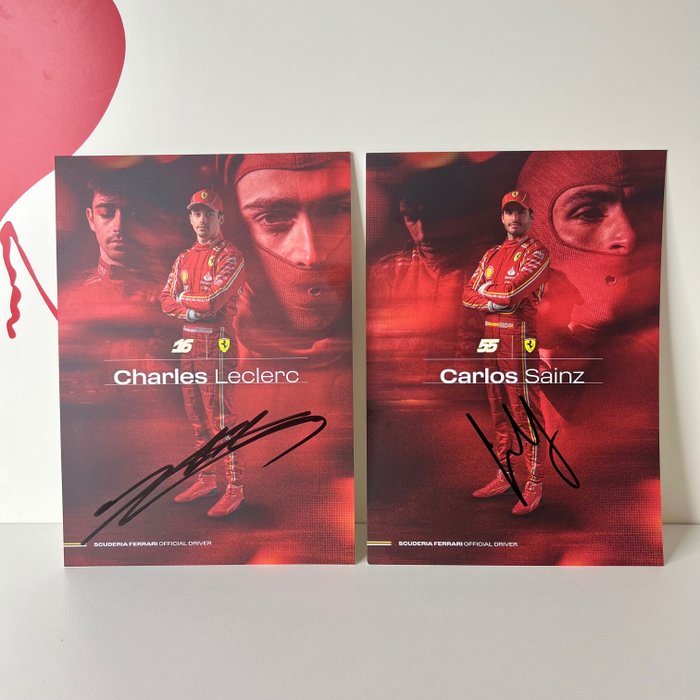 Ferrari - Formula 1 - Chales Leclerc - Carlos Sainz - 2024 - Fancard 