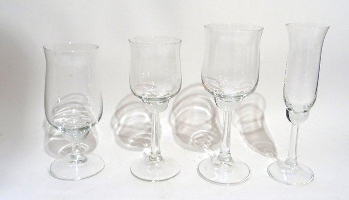 Glasfabriek Leerdam - Willem Heesen - 水杯 (24) - 大使 - 玻璃