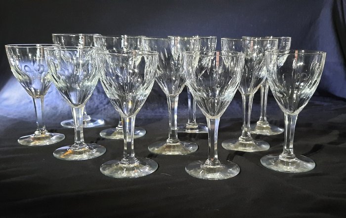 Val Saint Lambert - Wine glass (11) - Nestor Hamlet - Crystal
