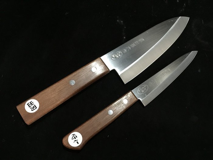 孫六 MAGOROKU / Set of 2 / 出刃 DEBA ペティ PETTY - 餐刀 (2) - 日本菜刀 - 木, 鋼