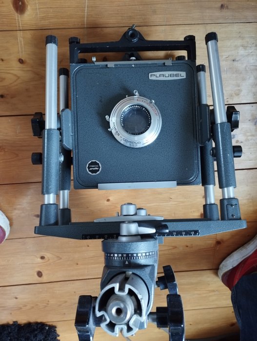 Plaubel 4x5" rail camera -Linhof Press Schneider Xenar 150mm F4.5 Storformat kamera
